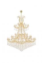  2800G120G/RC - Maria Theresa 84 Light Gold Chandelier Clear Royal Cut Crystal