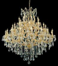  2801G44G/RC - Maria Theresa 37 Light Gold Chandelier Clear Royal Cut Crystal