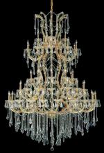  2801G54G/RC - Maria Theresa 61 Light Gold Chandelier Clear Royal Cut Crystal