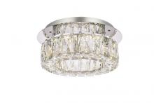  3503F12C - Monroe 12 Inch LED Single Flush Mount in Chrome