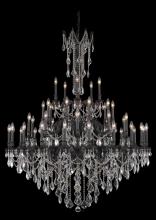  9245G54DB/RC - Rosalia 45 Light Dark Bronze Chandelier Clear Royal Cut Crystal