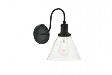  LD4017W7BK - Histoire 1 Light Black Wall Sconce