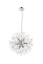  LD5052D20C - Flores 8 Light Chrome Pendant