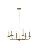  LD812D30BR - Cohen 30 Inch Pendant in Brass