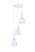  LDPD2000WH - Nora 3 Light White Pendant