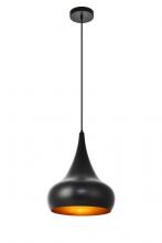  LDPD2047 - Circa Collection Pendant D11.5in H15in Lt:1 Black Finish