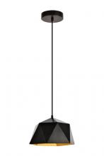  LDPD2079 - Arden Collection Pendant D10.2 H6.7 Lt:1 Black and Gold Finish