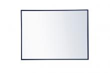  MR4071BL - Metal Frame Rectangle Mirror 24x32 Inch in Blue