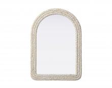  MR4G3042LN - Arch Cornhusk Mirror 30x42 in Linen White