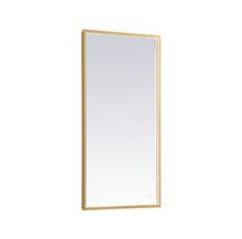  MRE62030BR - Pier 20x30 Inch LED Mirror with Adjustable Color Temperature 3000k/4200k/6400k in Brass