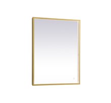  MRE62036BR - Pier 20x36 Inch LED Mirror with Adjustable Color Temperature 3000k/4200k/6400k in Brass