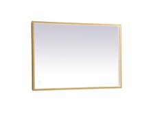  MRE62040BR - Pier 20x40 Inch LED Mirror with Adjustable Color Temperature 3000k/4200k/6400k in Brass