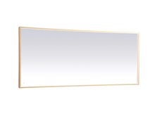  MRE63072BR - Pier 30x72 Inch LED Mirror with Adjustable Color Temperature 3000k/4200k/6400k in Brass