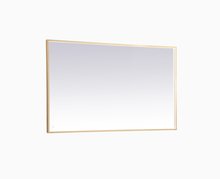  MRE63660BR - Pier 36x60 Inch LED Mirror with Adjustable Color Temperature 3000k/4200k/6400k in Brass
