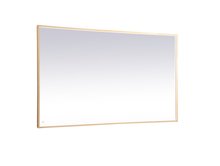  MRE64272BR - Pier 42x72 Inch LED Mirror with Adjustable Color Temperature 3000k/4200k/6400k in Brass