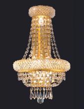  V1803W12SG/RC - Primo 4 Light Gold Wall Sconce Clear Royal Cut Crystal