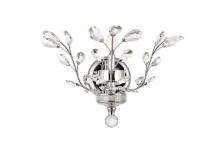  V2011W16C/RC - Orchid 1 Light Chrome Wall Sconce Clear Royal Cut Crystal