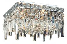  V2033F14C/RC - MaxIme 5 Light Chrome Flush Mount Clear Royal Cut Crystal