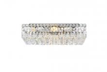  V2034F20C/RC - MaxIme 4 Light Chrome Flush Mount Clear Royal Cut Crystal