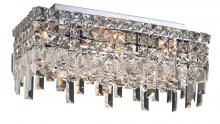  V2035F16C/RC - MaxIme 4 Light Chrome Flush Mount Clear Royal Cut Crystal