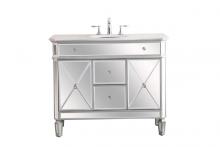  VF11042SL - 42 In. Single Bathroom Vanity Set in Antique Silver