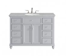  VF12348GR - 48 In. Single Bathroom Vanity Set in Light Grey