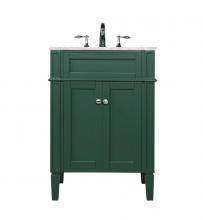  VF12524GN - 24 Inch Single Bathroom Vanity in Green