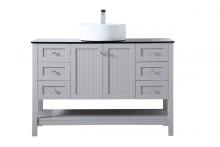  VF16248GR - 48 Inch Vessel Sink Bathroom Vanity in Gray