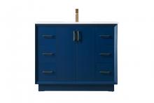  VF19642BL - 42 Inch Single Bathroom Vanity in Blue