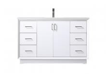  VF19654WH - 54 Inch Single Bathroom Vanity in White