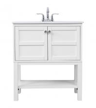  VF2530WH - 30 In. Single Bathroom Vanity Set in White