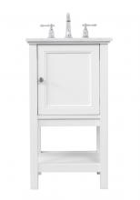  VF27019WH - 19 In. Single Bathroom Vanity Set in White