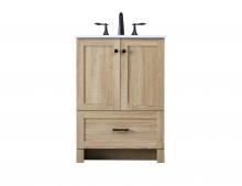  VF2824MW - 24 Inch Single Bathroom Vanity In Mango Wood