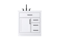 Elegant VF29732WH - Alden 32 inch Single Bathroom Vanity in White
