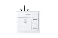 Elegant VF29736WH - Alden 36 inch Single Bathroom Vanity in White