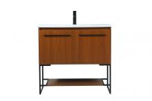  VF42536MTK - 36 Inch Single Bathroom Vanity in Teak