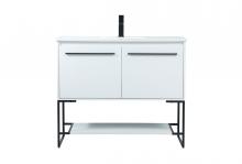  VF42540MWH - 40 Inch Single Bathroom Vanity in White