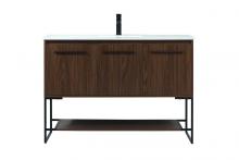  VF42548MWT - 48 Inch Single Bathroom Vanity in Walnut