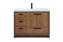  VF46042WB - 42 Inch Single Bathroom Vanity in Walnut Brown