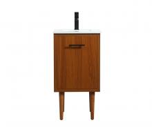  VF48018MTK - 18 Inch Single Bathroom Vanity in Teak