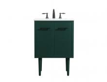  VF48024MGN - 24 Inch Single Bathroom Vanity in Green