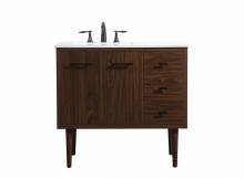  VF48036MWT - 36 Inch Single Bathroom Vanity in Walnut