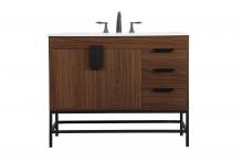  VF48842MWT - 42 Inch Single Bathroom Vanity in Walnut