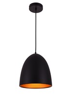  LDPD2036 - Circa Collection Pendant D9.5in H10.5in Lt:1 Black Finish