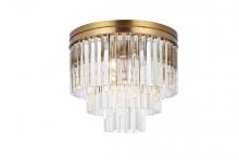  1201F20SG/RC - Sydney 20 Inch Round Crystal Flush Mount in Satin Gold