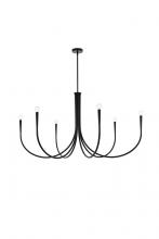  LD722D50BK - Layne 50 Inch Chandelier in Black