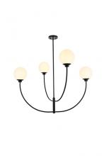  LD814D42BK - Nyomi 42 Inch Chandelier in Black