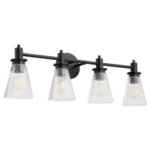 Quorum 5803-4-59 - LAWTON 4 LIGHT VANITY - MATTE BLACK