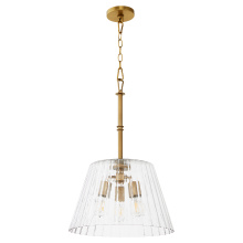 Quorum 8803-3-47 - LAWTON 16" PENDANT - BRUSHED BRASS