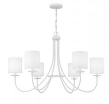  M100117BQW - 6-Light Chandelier in Bisque White